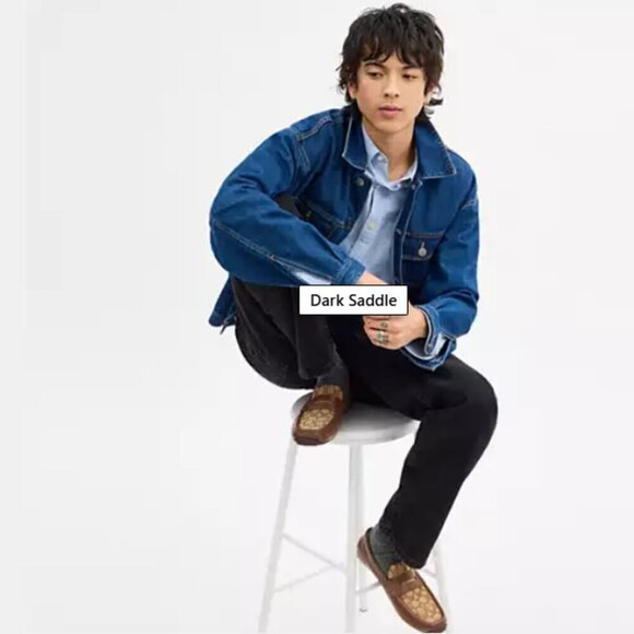 NWT with Box COACH Liam Driver In Signature Jacquard US 7 EUR 40 - Picture 3 of 12